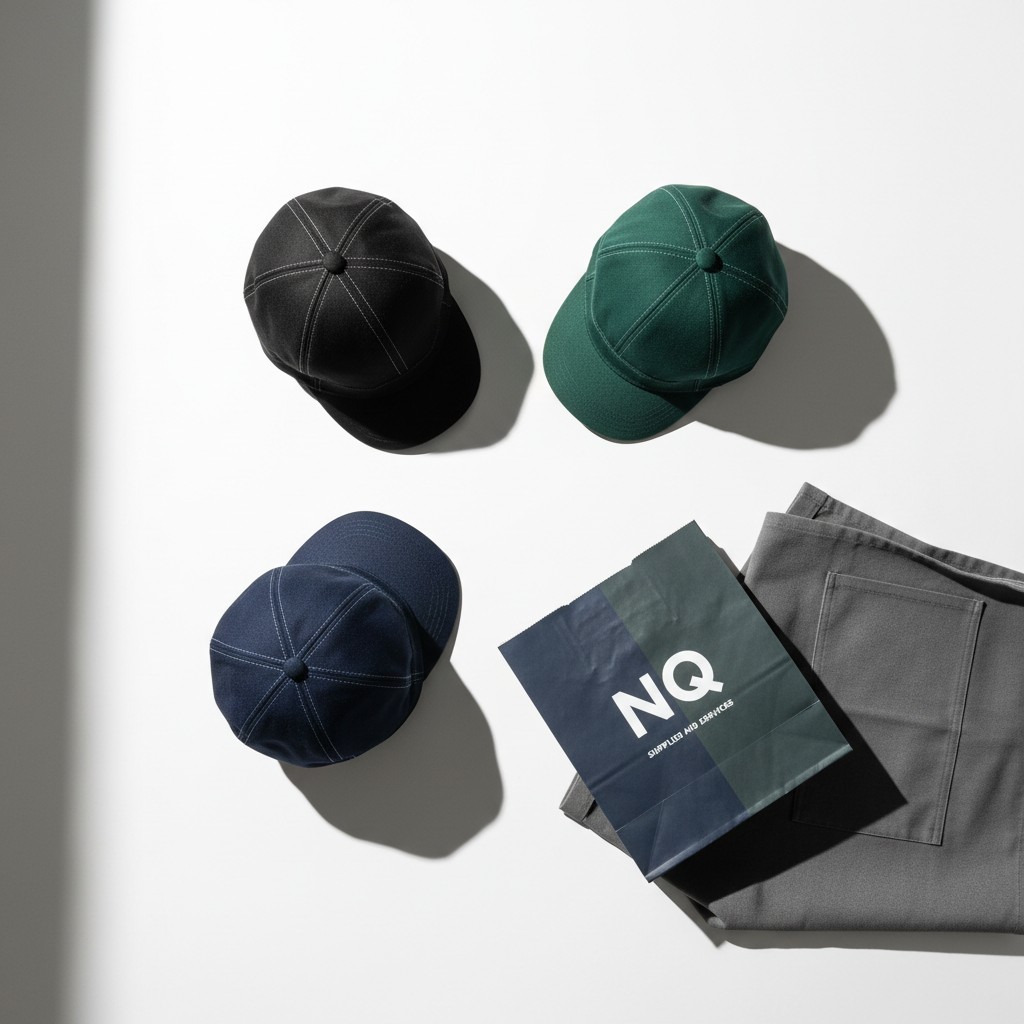 This image presents custom paper shopping bags exhibited with different colored cap placeholders on a white background. Th...